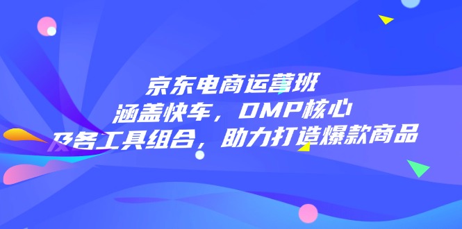 京东电商运营班：涵盖快车，DMP核心及各工具组合，助力打造爆款商品-博格网创