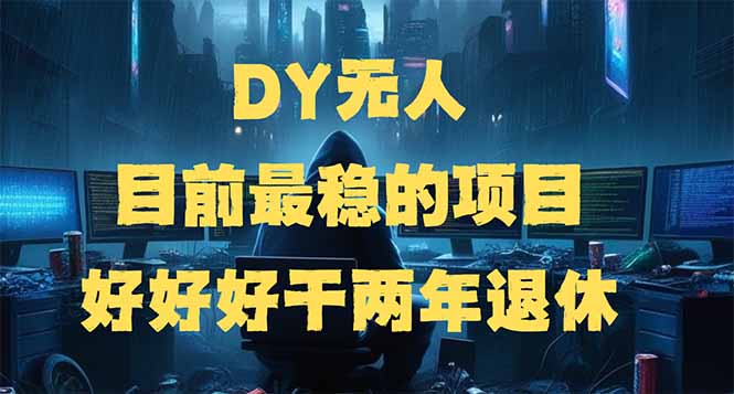 DY无人，目前最稳的项目，矩阵放大边旅游边赚钱，好好好干两年退休-博格网创