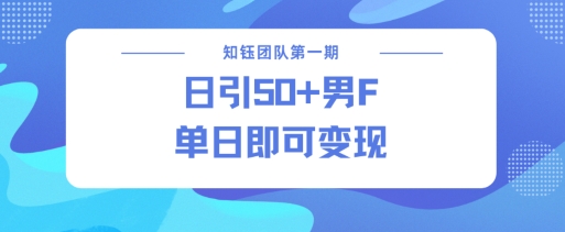 男粉引流新方法不违规，当日即可变现-博格网创