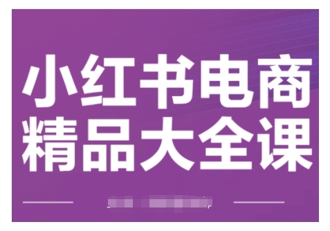 小红书电商精品大全课，快速掌握小红书运营技巧，实现精准引流与爆单目标，轻松玩转小红书电商(更新2月)-博格网创