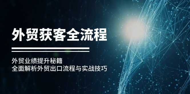 外贸获客全流程：外贸业绩提升秘籍：全面解析外贸出口流程与实战技巧-博格网创