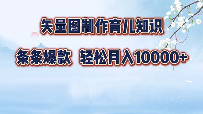 矢量图制作育儿知识，条条爆款，月入10000+-博格网创